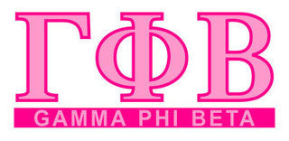Gamma Phi Beta Custom Sticker Personalized Gamma Phi Beta Custom Sticker - Personalized