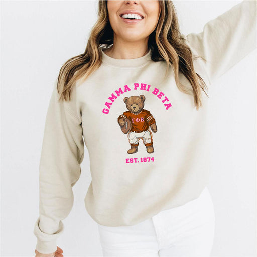 Gamma Phi Beta Gamma Phi Beta Teddy Bear Crewneck Sweatshirt