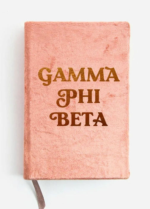 Gamma Phi Beta Velvet Notebook Gamma Phi Beta Velvet Notebook