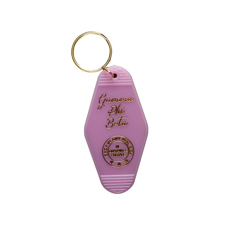 Gamma Phi Beta Vintage Motel Keychain Gamma Phi Beta Vintage Motel Keychain