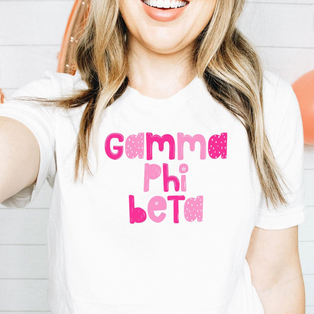 Printify Gamma Phi Beta Whimsy Tees Gamma Phi Beta Whimsy Tees