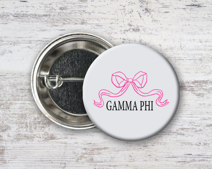 Gamma Phi Beta Nickname Bow Pin Buttons Gamma Phi Beta Nickname Bow Pin Buttons