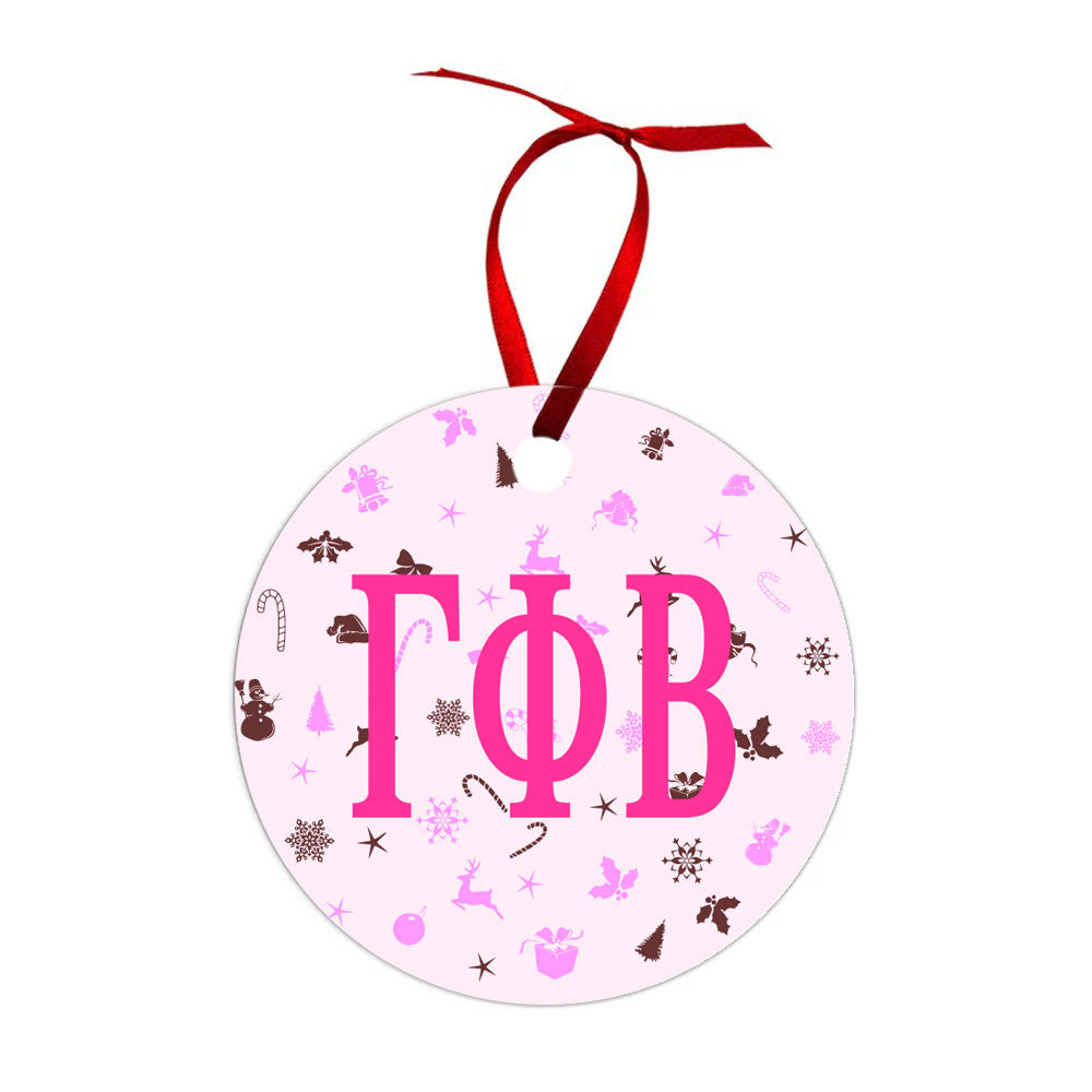 Gamma Phi Beta Holiday Cheer Christmas Ornaments Gamma Phi Beta Holiday Cheer Christmas Ornaments