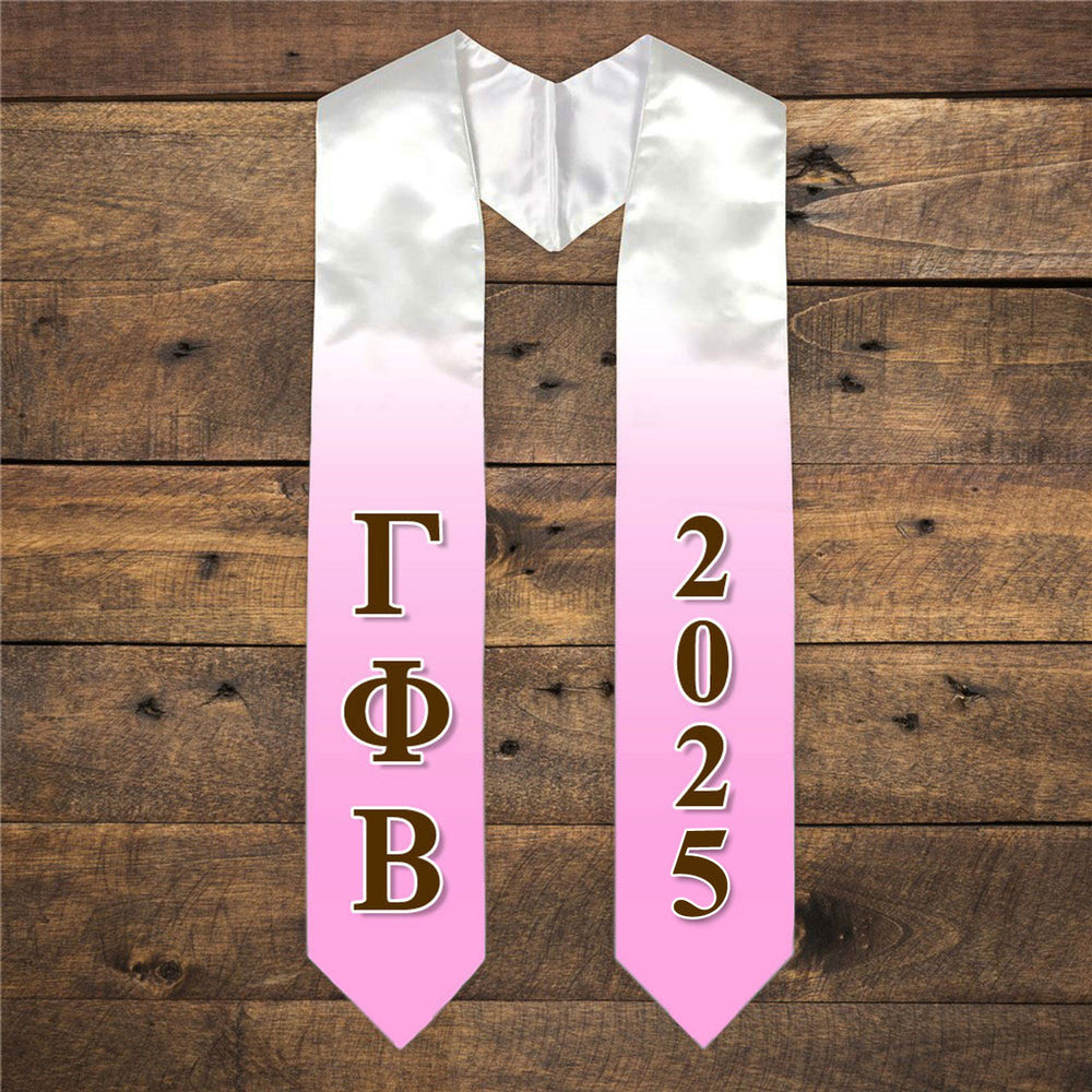 Gamma Phi Beta Extra Fancy Greek Graduation Stole W Year Gamma Phi Beta Extra Fancy Greek Graduation Stole W Year