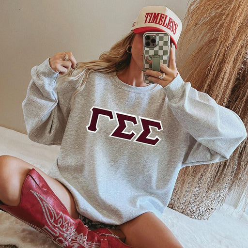 Gamma Sigma Sigma - 2 Day Ship Twill Crewneck Sweatshirt