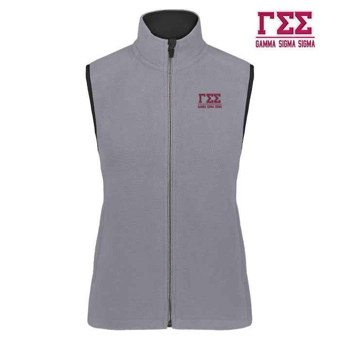 Gamma Sigma Sigma Chill Fleece Vest Gamma Sigma Sigma Chill Fleece Vest