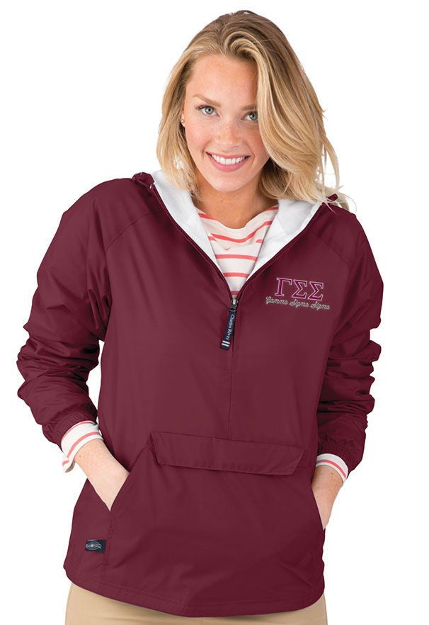 Gamma Sigma Sigma Classic Anorak Gamma Sigma Sigma Classic Windbreaker Pullover