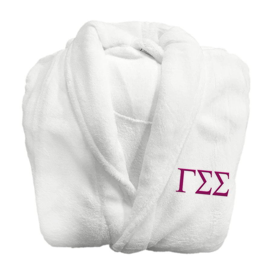 Gamma Sigma Sigma Greek Letter Bathrobe Gamma Sigma Sigma Greek Letter Bathrobe