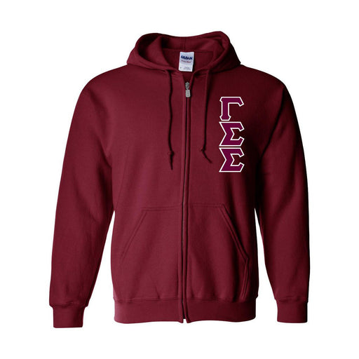 Gamma Sigma Sigma Heavy Full Zip Hoodie - 3