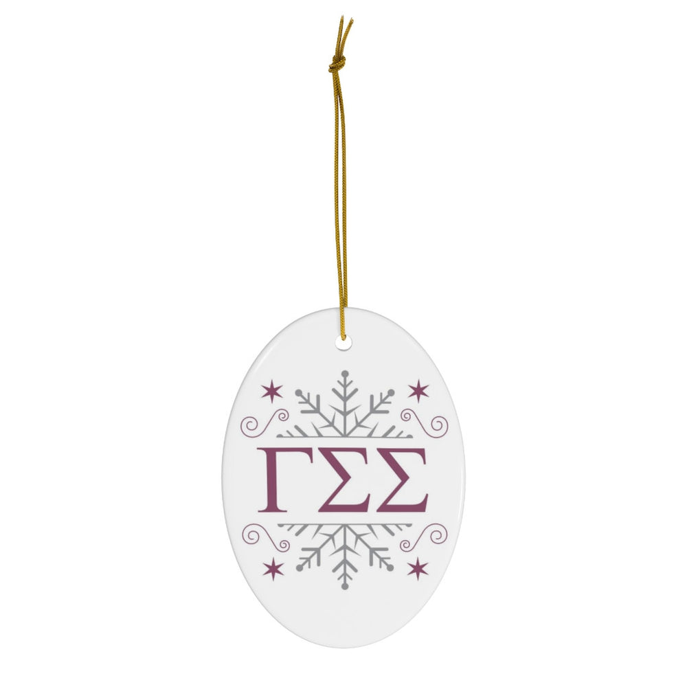Gamma Sigma Sigma Holiday Color Snowflake Christmas Ornaments Gamma Sigma Sigma Holiday Color Snowflake Christmas Ornaments