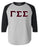 Discount Gamma Sigma Sigma Lettered Raglan Shirt DISCOUNT-Gamma Sigma Sigma Lettered Raglan Shirt