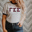 Discount Gamma Sigma Sigma Lettered Ringer Shirt DISCOUNT-Gamma Sigma Sigma Lettered Ringer Shirt