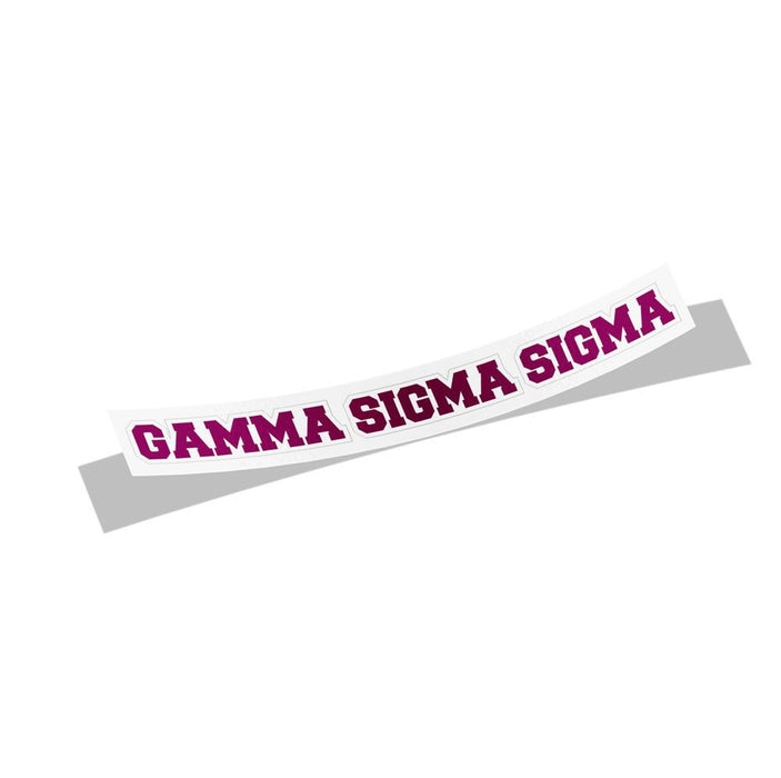 Gamma Sigma Sigma Long Window Sticker Gamma Sigma Sigma Long Window Sticker