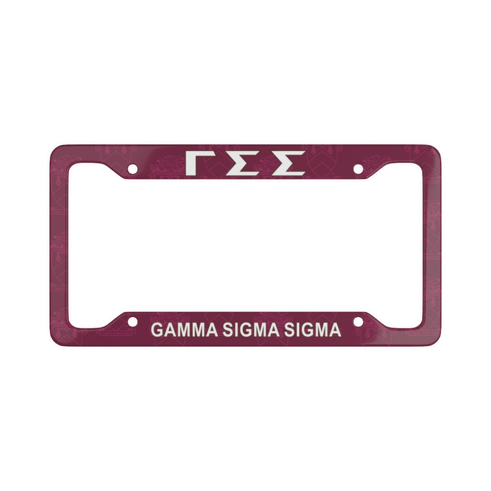 Gamma Sigma Sigma New License Plate Frames Gamma Sigma Sigma New License Plate Frames