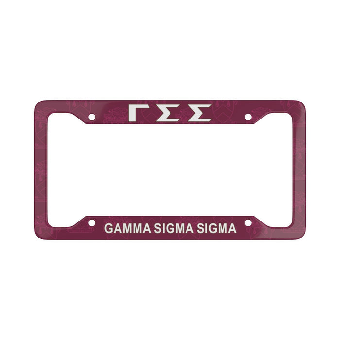 Gamma Sigma Sigma New License Plate Frames Gamma Sigma Sigma New License Plate Frames