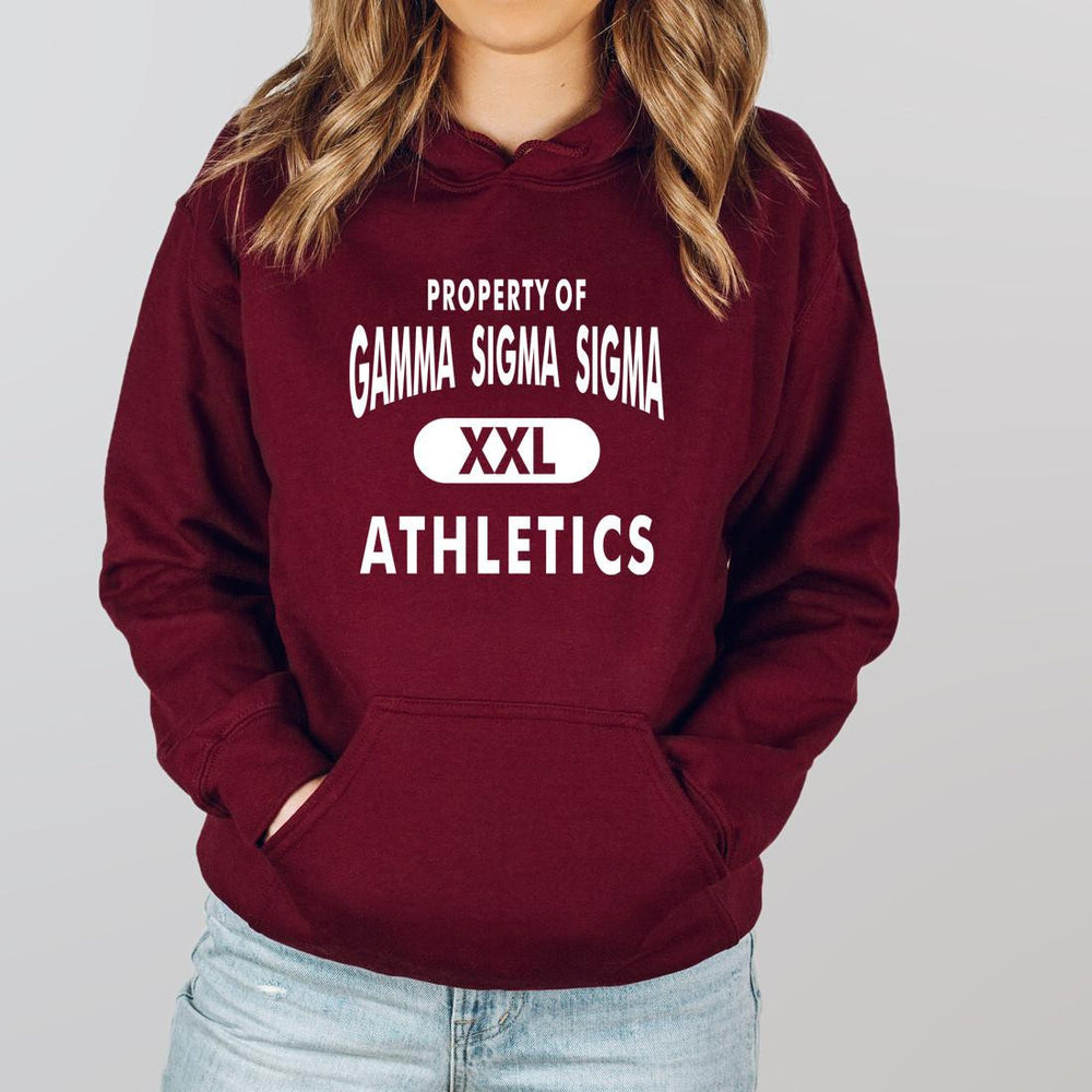Gamma Sigma Sigma Property Of Athletics Hooded Sweatshirts Gamma Sigma Sigma Property Of Athletics Hooded Sweatshirts