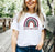 Printify Gamma Sigma Sigma Rainbow Tees Gamma Sigma Sigma Rainbow Tees