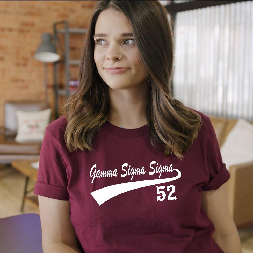 Gamma Sigma Sigma Tail T Shirt Gamma Sigma Sigma Tail T-Shirt