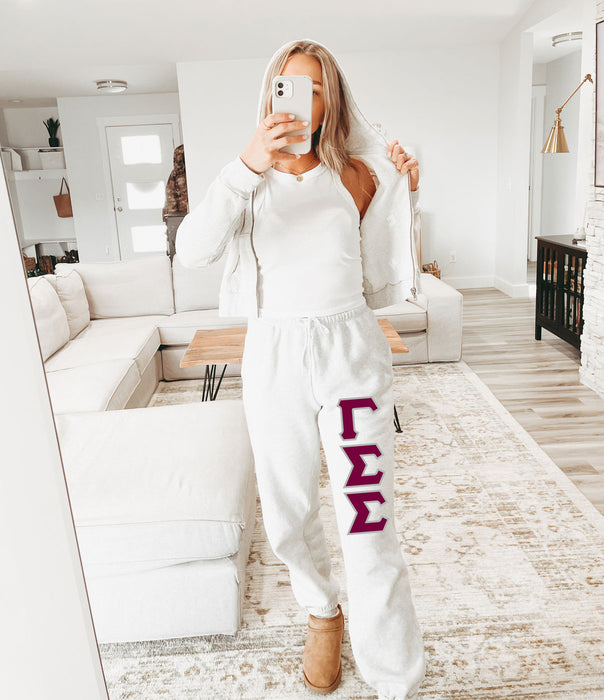 Gamma Sigma Sigma Lettered Sweatpants Gamma Sigma Sigma Lettered Sweatpants