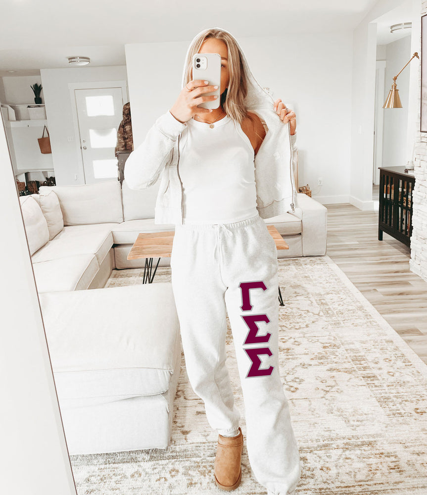 Gamma Sigma Sigma Lettered Sweatpants Gamma Sigma Sigma Lettered Sweatpants