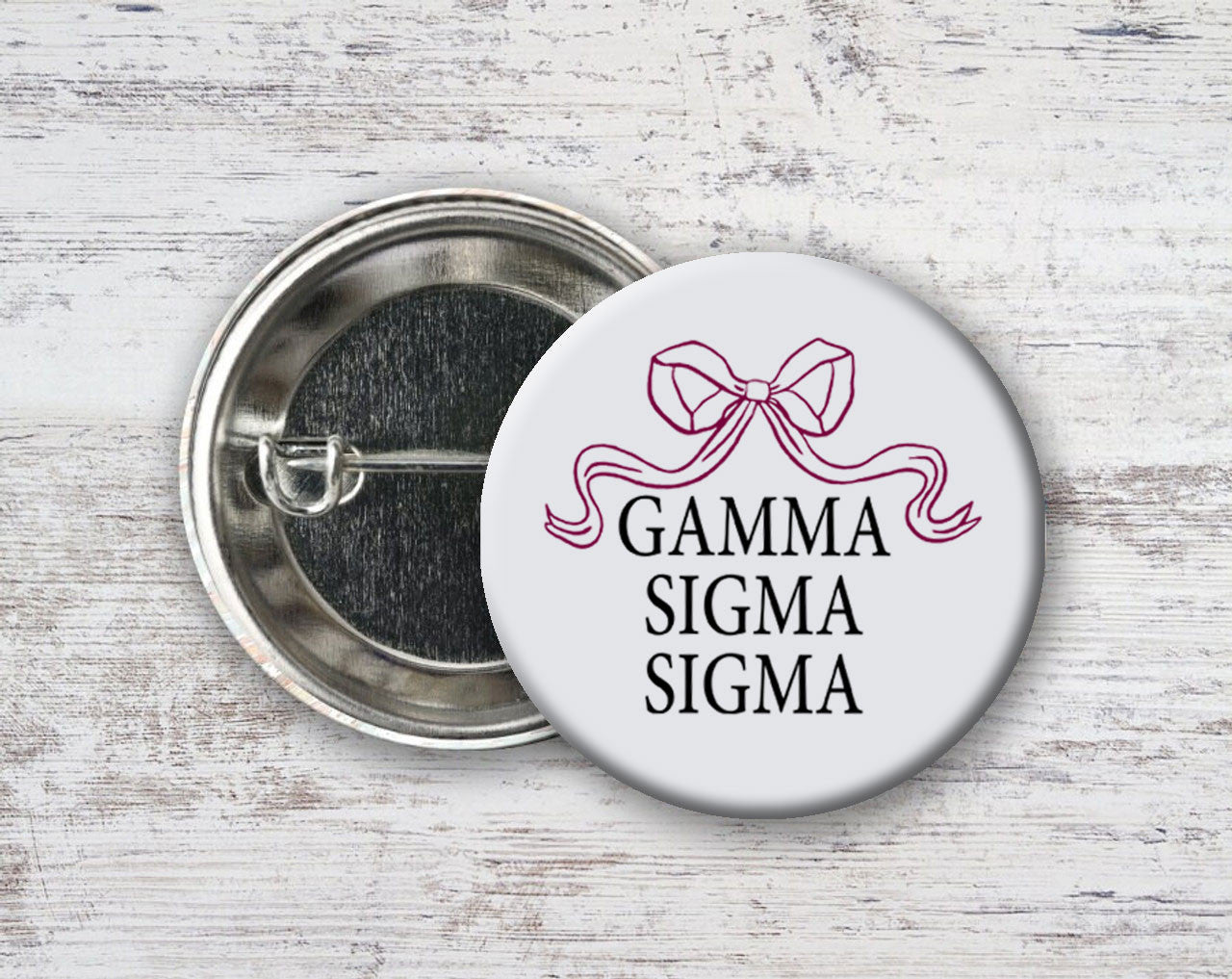 Gamma Sigma Sigma Nickname Bow Pin Buttons Gamma Sigma Sigma Nickname Bow Pin Buttons
