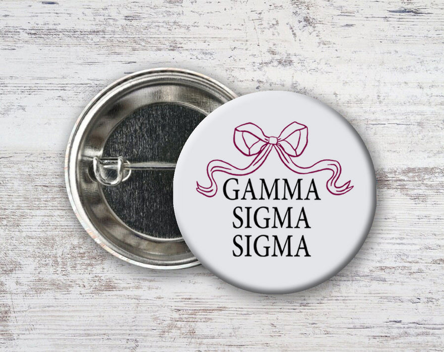 Gamma Sigma Sigma Nickname Bow Pin Buttons Gamma Sigma Sigma Nickname Bow Pin Buttons