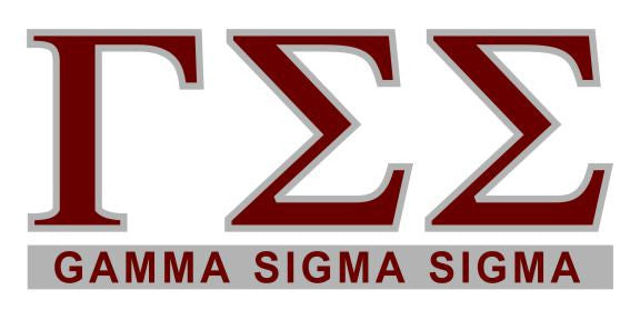 Gamma Sigma Sigma Custom Sticker Personalized Gamma Sigma Sigma Custom Sticker - Personalized