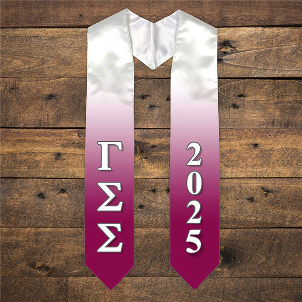 Gamma Sigma Sigma Extra Fancy Greek Graduation Stole W Year Gamma Sigma Sigma Extra Fancy Greek Graduation Stole W Year