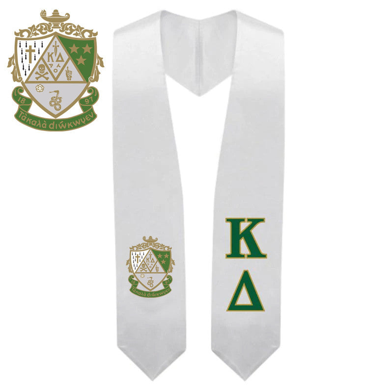 Kappa Delta Super Crest Shield Graduation Stole Kappa Delta Super Crest - Shield Graduation Stole