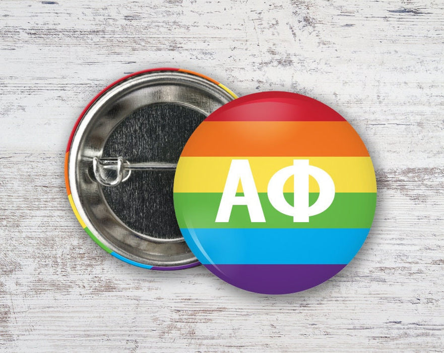 Alpha Phi Pride Letters Button Alpha Phi Pride Letters Button