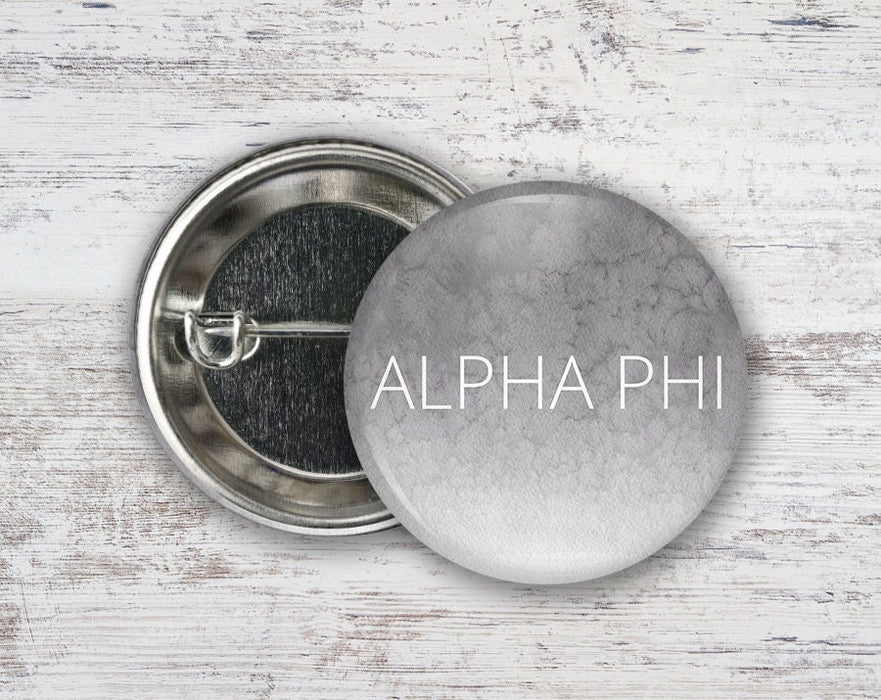 Alpha Phi Watercolor Wash Greek Pinback Sorority Button Alpha Phi Watercolor Wash  Greek Pinback Sorority  Button