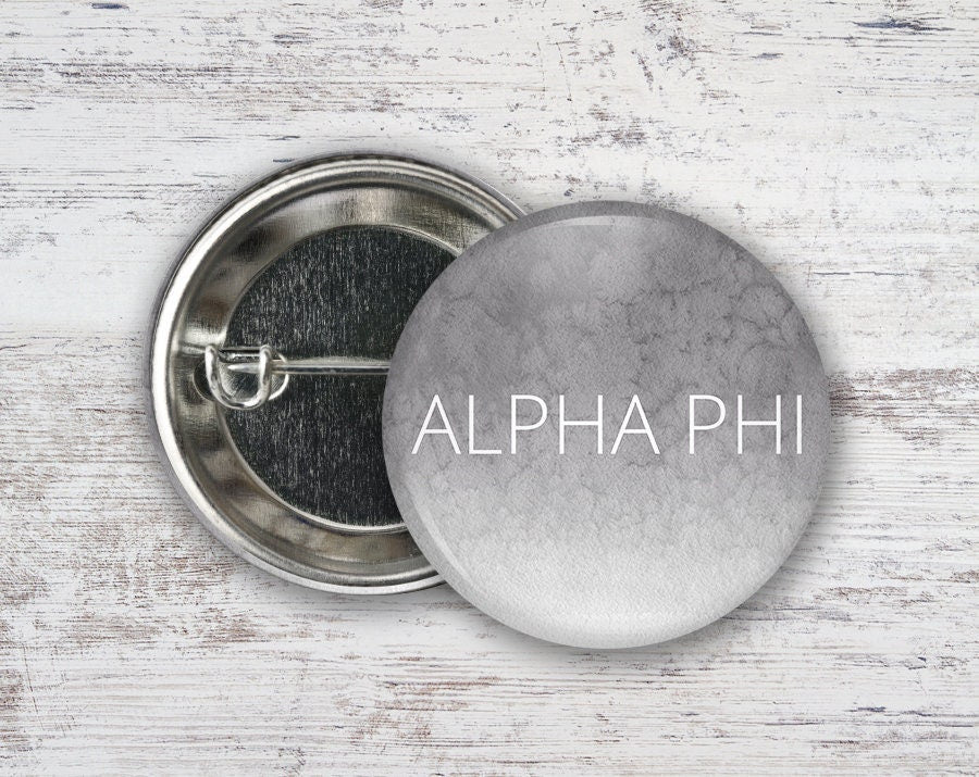 Alpha Phi Watercolor Wash Greek Pinback Sorority Button Alpha Phi Watercolor Wash  Greek Pinback Sorority  Button
