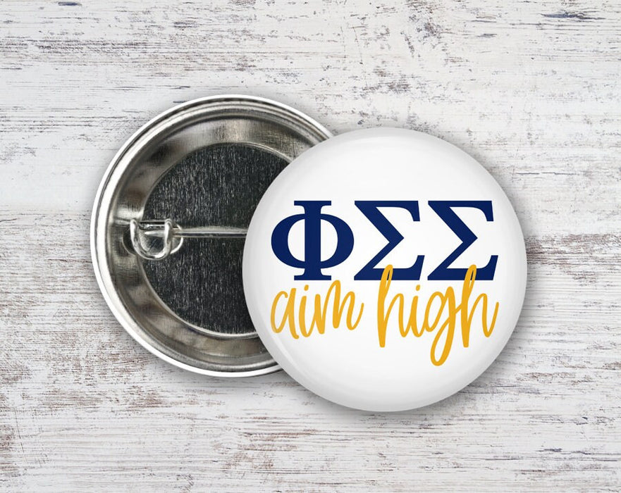 Phisig Phi Sigma Sigma Mottosorority Button PhiSig Phi Sigma Sigma MottoSorority  Button