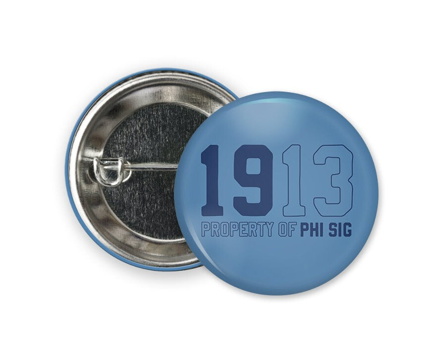 Phisig Phi Sigma Sigma Property Of Button Greek Pinback Sorority Button PhiSig Phi Sigma Sigma Property Of  Button  Greek Pinback Sorority  Button