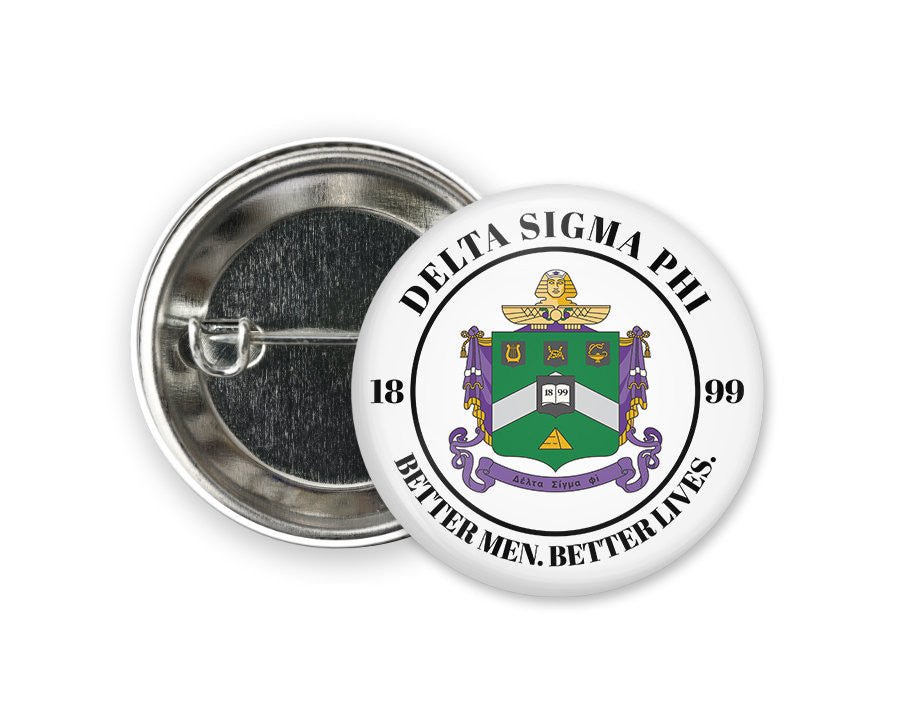 Delta Sigma Phi Seal Button Delta Sigma Phi Seal  Button
