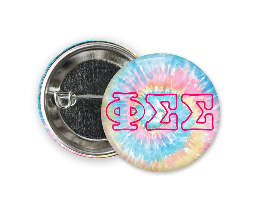 Phisig Phi Sigma Sigma Tie Dyesorority Button PhiSig Phi Sigma Sigma Tie DyeSorority  Button