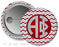 Alpha Phi Chevron Monogram Button Alpha Phi Chevron Monogram Button