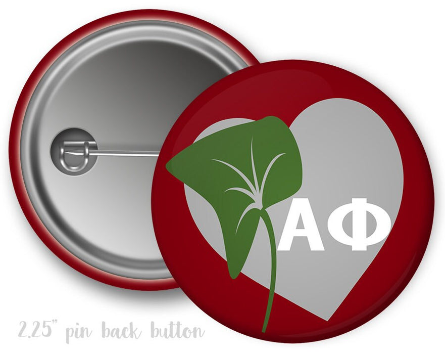 Alpha Phi Heart Button Alpha Phi Heart Button