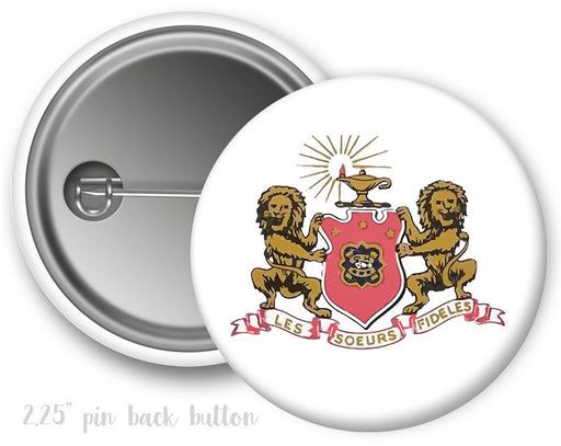 Phi Mu Phi Mu Crest Button