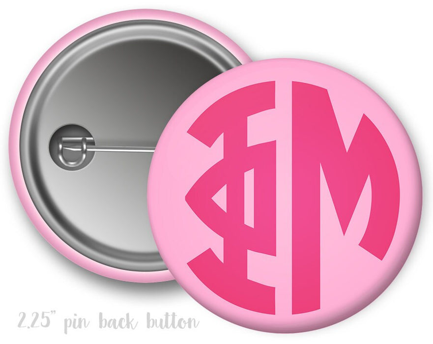 Phi Mu Monogram Button Phi Mu Monogram Button