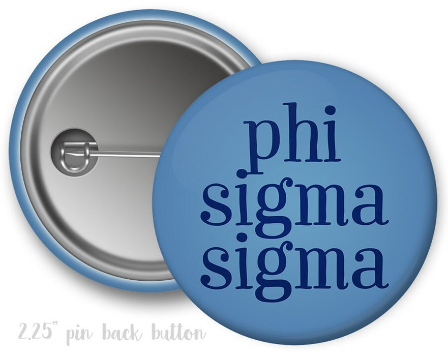 Phisig Phi Sigma Sigma Simple Button PhiSig Phi Sigma Sigma Simple Button