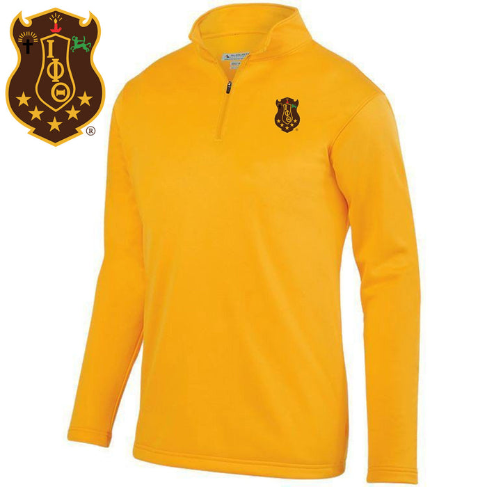 Discount Iota Phi Theta World Famous Crest Shield Wicking Fleece Pullover DISCOUNT-Iota Phi Theta-  World famous-Crest - Shield Wicking Fleece Pullover
