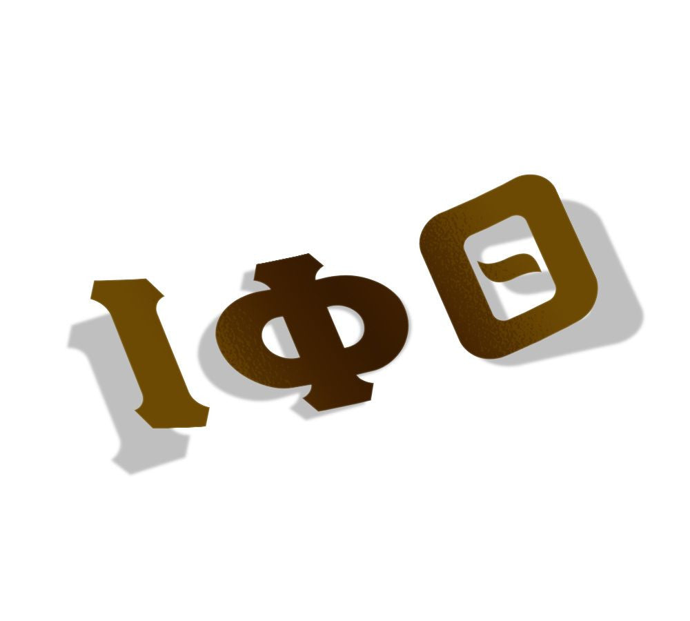 Iota Phi Theta Big Greek Letter Window Sticker Decal Iota Phi Theta Big Greek Letter Window Sticker Decal