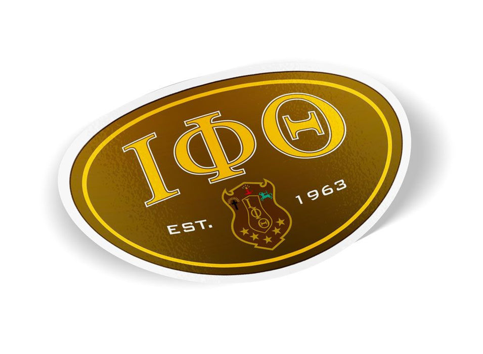 Iota Phi Theta Color Oval Decal Iota Phi Theta Color Oval Decal