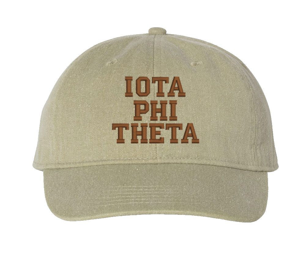 Iota Phi Theta Pigment Dyed Baseball Cap Iota Phi Theta Pigment Dyed Baseball Cap