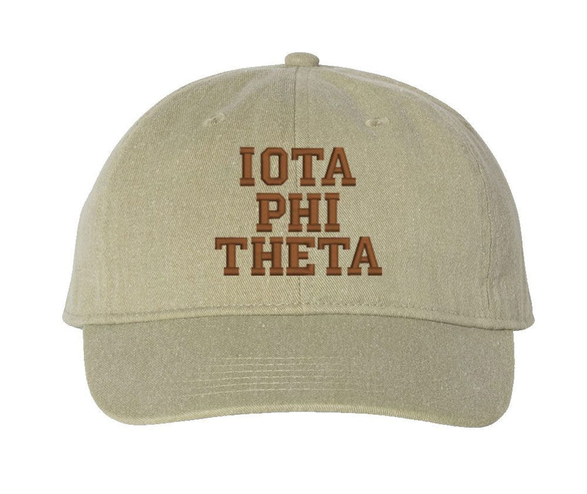 Iota Phi Theta Pigment Dyed Baseball Cap Iota Phi Theta Pigment Dyed Baseball Cap