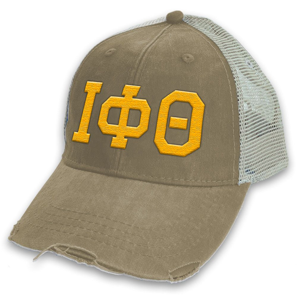 Iota Phi Theta Distressed Trucker Hat Iota Phi Theta Distressed Trucker Hat