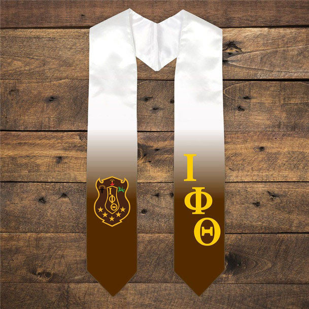 Iota Phi Theta Extra Fancy Diagonal Greek Graduation Stole W Crest Iota Phi Theta Extra Fancy Diagonal Greek Graduation Stole W Crest