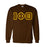 Iota Phi Theta Fraternity Crest Shield Twill Letter Crewneck Sweatshirt Iota Phi Theta Fraternity Crest - Shield Twill Letter Crewneck Sweatshirt