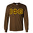 Iota Phi Theta Fraternity Crest Shield Twill Letter Longsleeve Tee Iota Phi Theta Fraternity Crest - Shield Twill Letter Longsleeve Tee